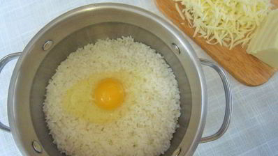 бульон с запеченным рисом