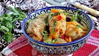 голубцы с гречкой в бульоне