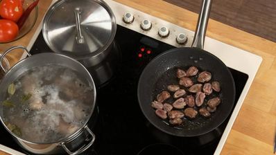 гречневый суп с потрошками на курином бульоне