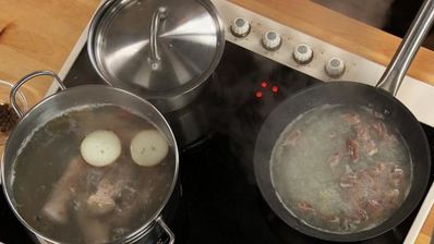 гречневый суп с потрошками на курином бульоне