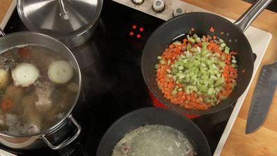 гречневый суп с потрошками на курином бульоне