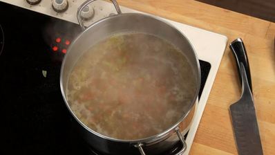 гречневый суп с потрошками на курином бульоне