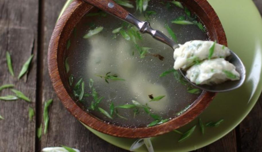 Рецепт куриного бульона с заварными клецками