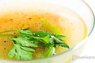 Мороженный куриный бульон