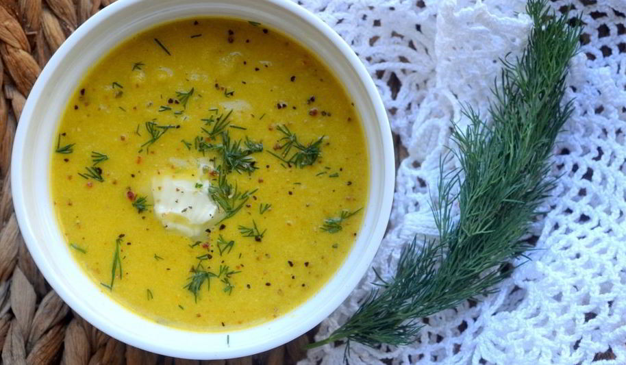 Рецепт овощного крема-супа на курином бульоне
