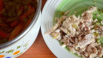 овощной крем-суп на курином бульоне