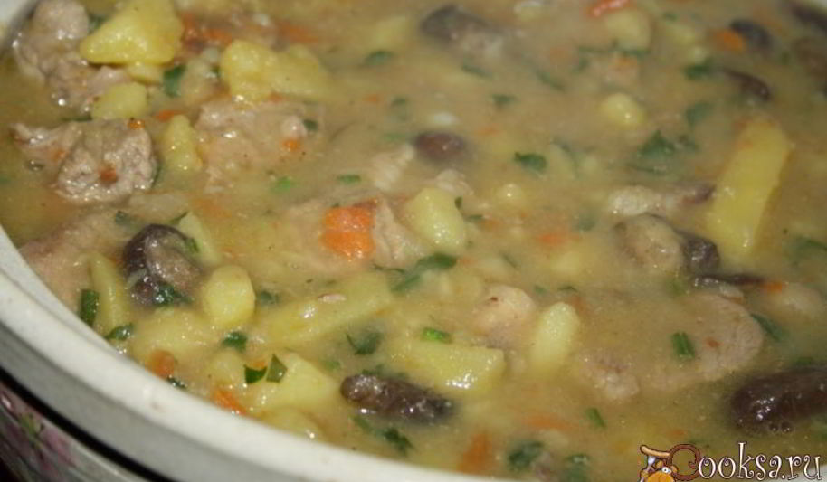 Рецепт рагу с телятиной на курином бульоне