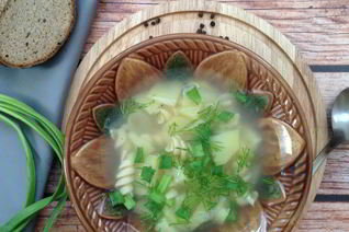 Суп на курином бульоне