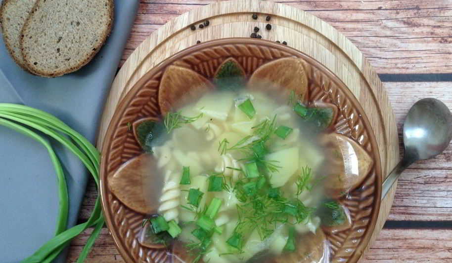 Рецепт супа на курином бульоне