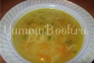 Суп вермишелевый на курином бульоне