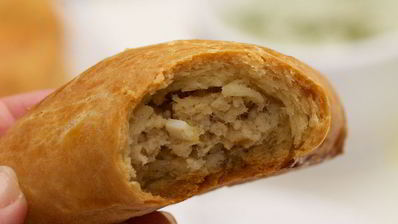 треугольники с мясом и бульоном