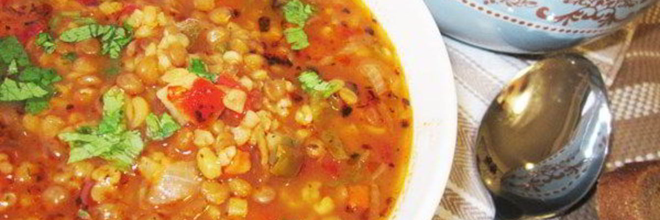 Турецкий чечевичный суп на курином бульоне