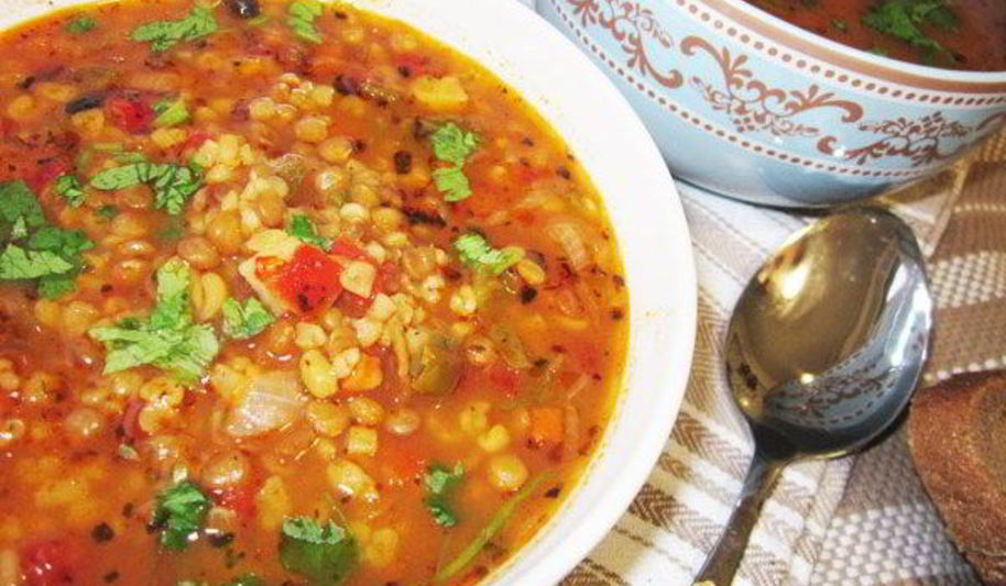 Рецепт турецкого чечевичного супа на курином бульоне