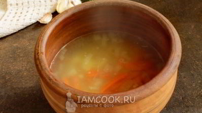 чесночный суп в духовке