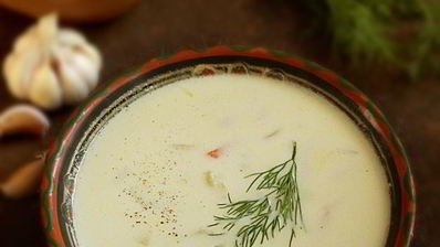 чесночный суп в духовке