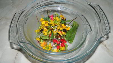 арбузный гаспачо в ледяной тарелке