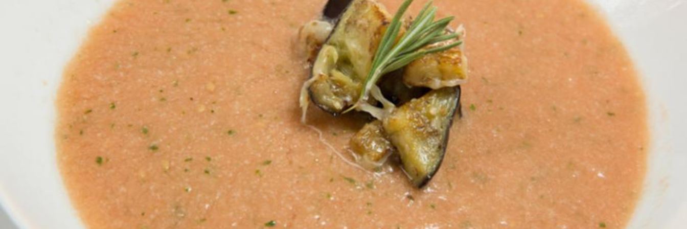 Гаспачо с баклажанами