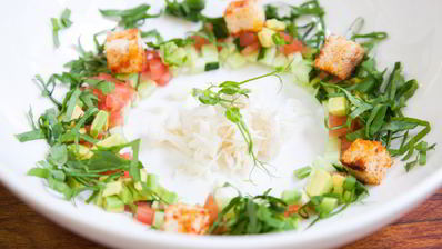 гаспачо с крабовыми палочками