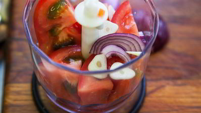 гаспачо с крабовыми палочками