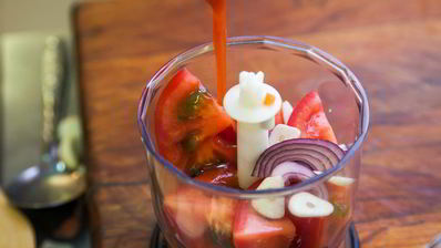 гаспачо с крабовыми палочками