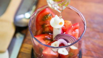 гаспачо с крабовыми палочками