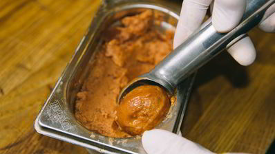 гаспачо с сорбетом из томатов