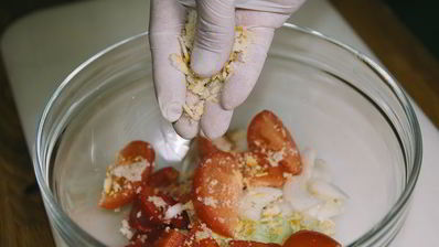 гаспачо с сорбетом из томатов