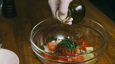 гаспачо с сорбетом из томатов