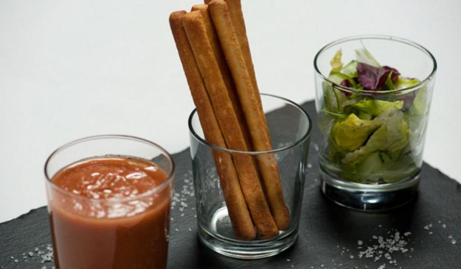 Рецепт гаспачо с зеленым салатом