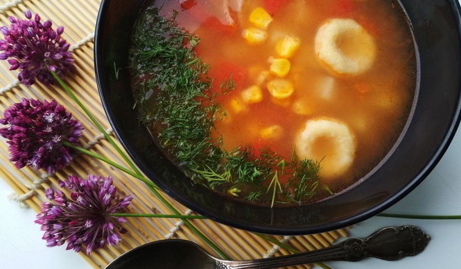 Рецепт бабкиного супа с гороховыми кнедликами