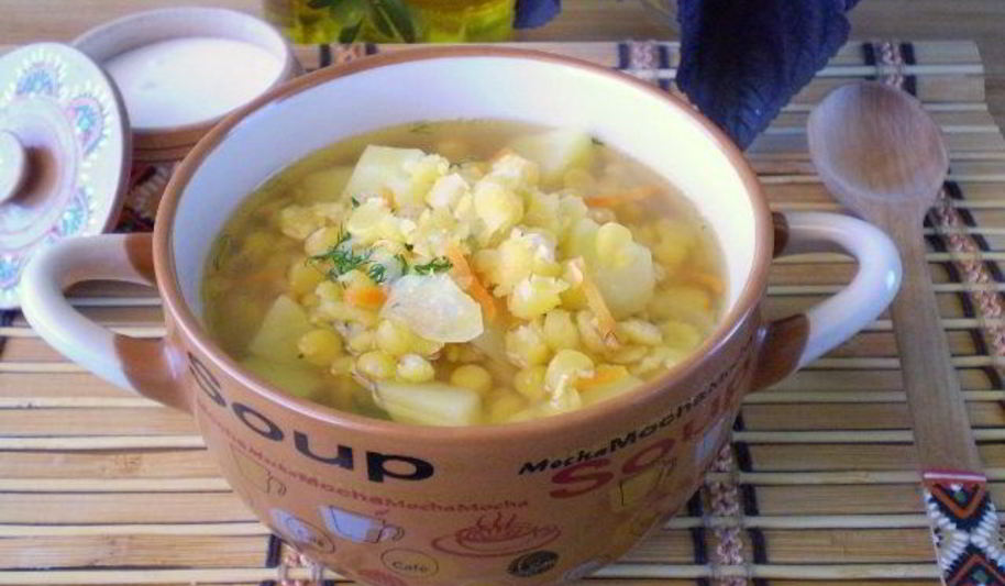 Рецепт горохового супа на воде