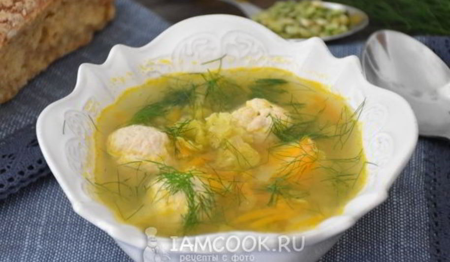 Рецепт горохового супа с фрикадельками