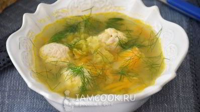 гороховый суп с фрикадельками