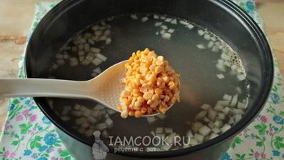 гороховый суп с говядиной в мультиварке