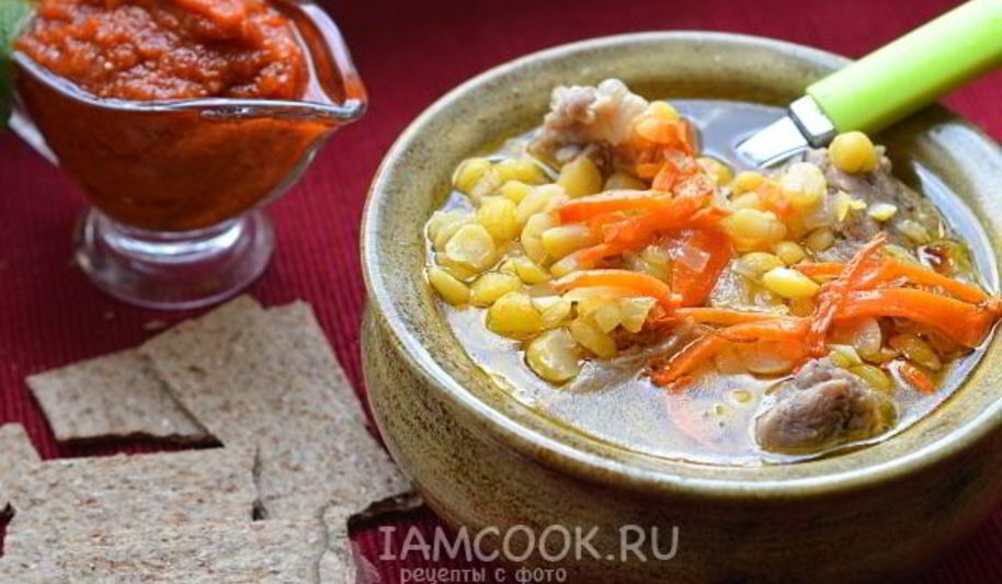 Рецепт горохового супа с говядиной