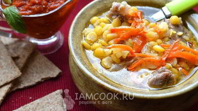 гороховый суп с говядиной