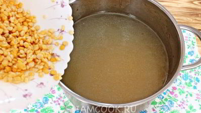 гороховый суп с грибами