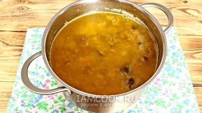 гороховый суп с грибами