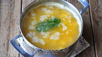 гороховый суп с копченой курицей