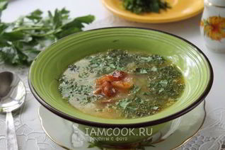 Гороховый суп с копченым салом