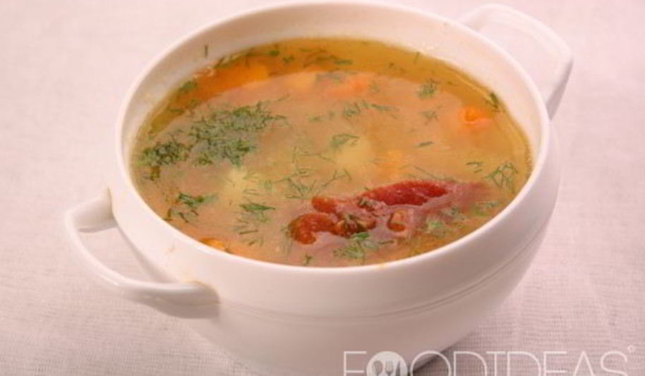 Рецепт горохового супа с копчеными ребрышками