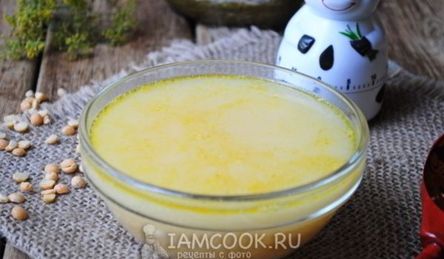 Рецепт горохового супа с плавленым сыром