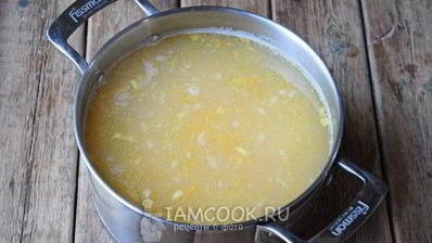 гороховый суп с плавленым сыром