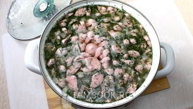 гороховый суп с сосисками