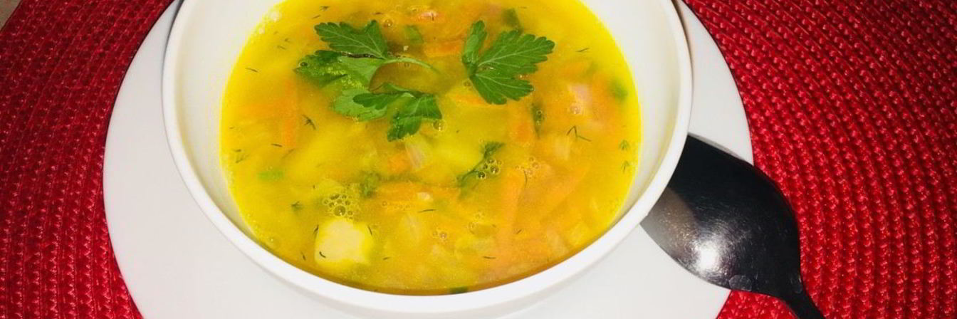 Гороховый суп с варено-копченой рулькой