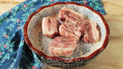 гороховый суп с запеченными ребрышками