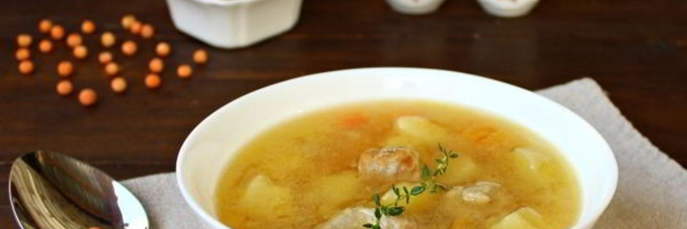 Гороховый суп со свининой в мультиварке