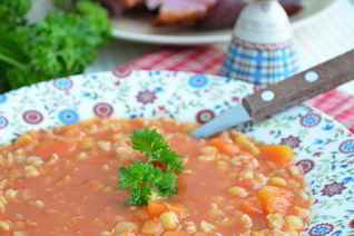 Гороховый суп, запеченный в духовке