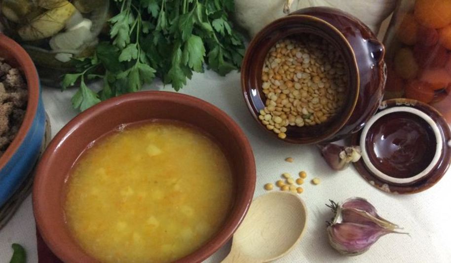 Рецепт густого постного горохового супа