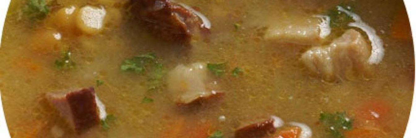 Суп гороховый с копченостями